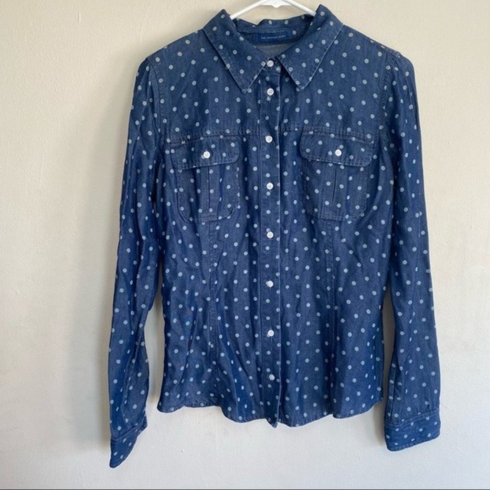 Guess LA Button Up The Natalie Shirt Polka dot s